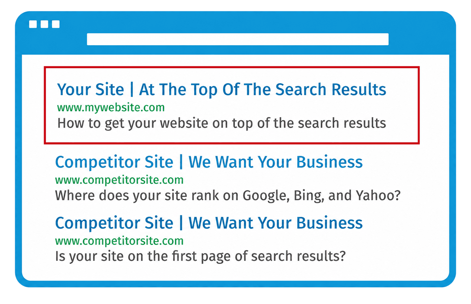 Rank Higher Than Your Competitors Image