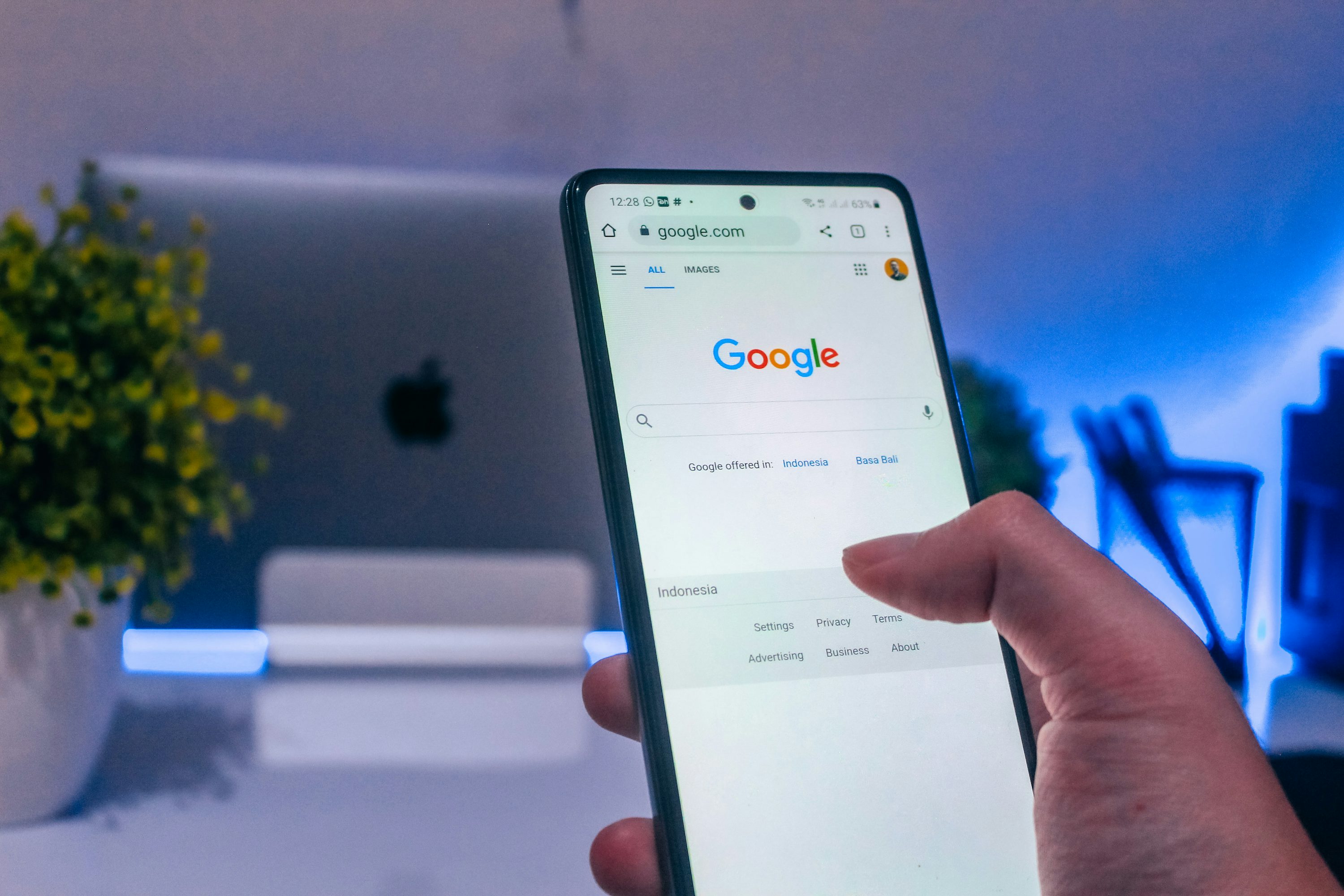 Image of phone on google page