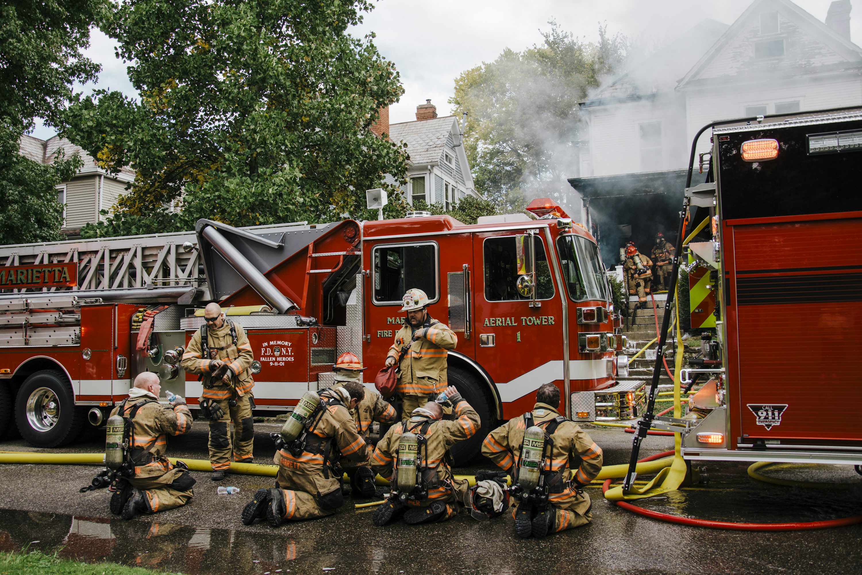 Service Heroes image - picture of firefighters